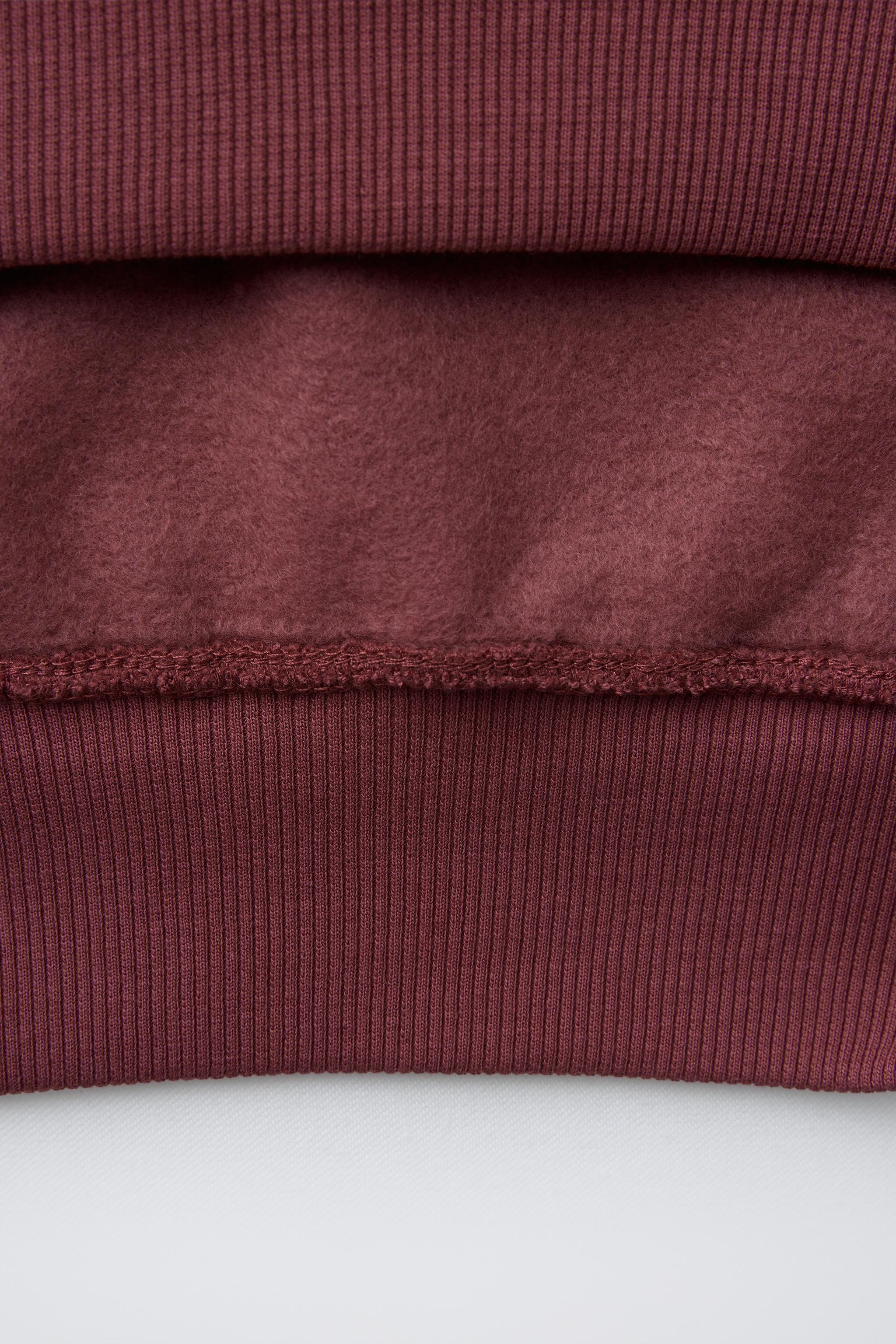 EMBROIDERED TEXT HOODIE SWEATSHIRT